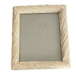 Vintage Beaded Picture Frame Size 8” x  10”